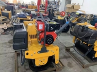 Compacteur à plaques vibrantes BOPU Mini à essence 4 kW pour sol et asphalte, moteur GX160, haute efficacité, prix abordable