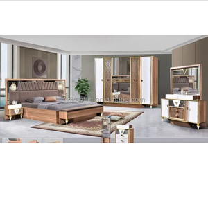 Elegante Set di Mobili per Camera da Letto, Stile <span class=keywords><strong>Africano</strong></span>, Minimalista e Lussuoso, Misura King Size - Product Image 1