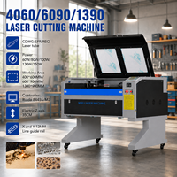 Machine de découpe et de gravure laser CO2 CNC 4060 6090 avec contrôleur Ruida pour acrylique, MDF, cuir, tissu 1390