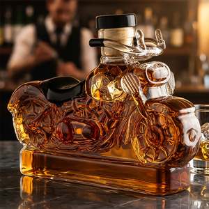 Botellas de Licor de Vidrio con Forma Personalizada, Decantadores de Vidrio Decorativos Creativos para Licores y Regalos - Product Image 1
