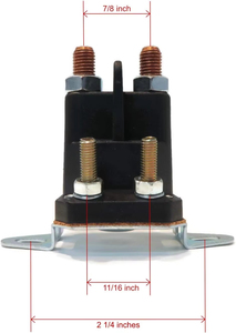 Solénoïde de démarreur haute compatibilité pour <span class=keywords><strong>tondeuse</strong></span> à gazon Sears Craftsman 145673 146154 HBR5T6Y Y341RYGE2456323, <span class=keywords><strong>relais</strong></span> robuste - Product Image 2