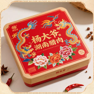 Caja de Regalo de Tocino Hunan Uncle Yang, Personalizada, de Alta Gama, con Materiales Reciclados, Empaque de Especialidad Regional y Caja de Regalo Creativa con Diseño Distintivo - Product Image 4