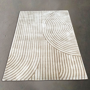 Alfombra de área con patrón de mechones 3D de estilo nórdico, alfombra de suelo hecha a mano, alfombras de pared a pared personalizadas para oración, alfombra de suelo fabricada - Product Image 1