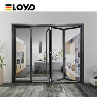 Eloyd Portes pliantes en verre aluminium de haute qualité pour balcon extérieur Applications domestiques