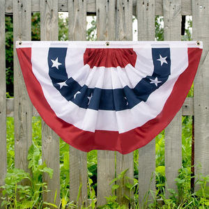 4 Banderas Patrióticas Americanas de 3 <span class=keywords><strong>x</strong></span> 6 Pies, Tipo Abanico, Rojas, Blancas y Azules, para Colgar en el Porche, Letreros de EE. UU. - Product Image 5