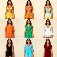 Pareo de Playa con Estampado Floral Personalizado Profesional para Mujer, Falda Envolvente, Ropa de Vacaciones de Verano, Venta al por Mayor, OEM, ODM