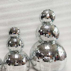 داخلي زخرفة شجرة عيد الميلاد مرآة حجم مخصص ثلج ديسكو الكرة المصنع المصنعة عاكس عنصر العرض لقضاء العطلات - Product Image 5