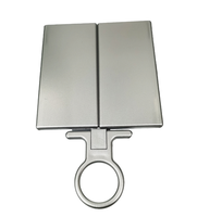 Miroir pliable à trois faces, miroir cosmétique grossissant avec 2x3mm pour bureau de maquillage