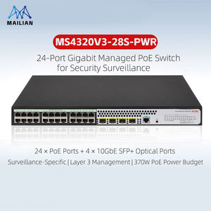 Commutateurs de sécurité nouvelle génération H3C série MS4320V3, Full Gigabit, Uplink 10G, PoE, Commutateur réseau de virtualisation IRF2 - Product Image 2