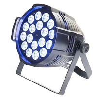 Светодиодный PAR-прожектор AOPU Super Bright 18x18W RGBWA UV 6-в-1 для помещений, DMX, для сцены и свадебного декора