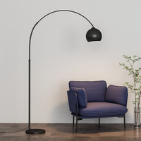 Lampe sur pied LED en fer de style nordique post-moderne pour salon et hôtel, design contemporain, grande taille
