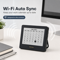 Kylendar Calendrier de bureau intelligent E-Paper 4,2 pouces avec synchronisation WiFi automatique, planificateur numérique pour salle de réunion, réception, cadeau d'affaires