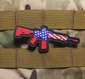 Tự do chiến thuật AR-15 Yêu Nước Súng cao su PVC vá - Product Image 2