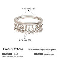 Bagues Gaovo modernes minimalistes plaquées or 18 carats avec zircon, styles variés, en acier inoxydable, bijoux de mode pour femmes