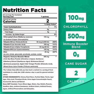 Chăm sóc sức khỏe Gummy Kẹo với chất chống oxy hóa chất diệp lục bổ sung sức khỏe cho khả năng miễn dịch & bộ nhớ tăng cường - Product Image 4