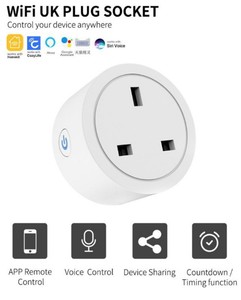 Tuya WiFi Smart UK <b>Plug</b> Socket with Wi-Fi Metering Cozylife Socket <b>Remote</b> <b>Control</b> with Timing and Voice Function Alexa - Product Image 6