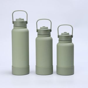 Bouteille d'eau sport isotherme en acier inoxydable sans BPA, 1200 ml (40 oz), avec poignée, pour camping, cadeau, grande capacité, logo personnalisé - Product Image 5