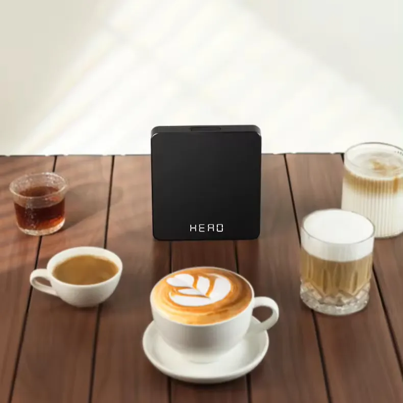 ZeroHero timbangan kopi Digital, timbangan kopi dapur dapat diisi ulang Usb Digital, rasio air bubuk baru 2024