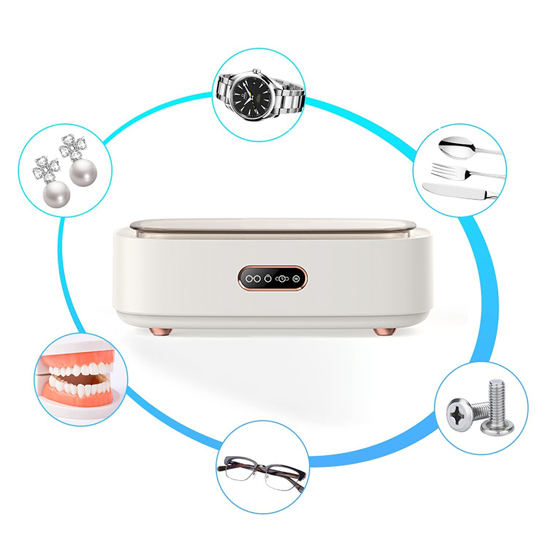 Ультразвуковой очиститель для зубных протезов и ювелирных изделий, портативный небольшой стоматологический ультразвуковой очиститель