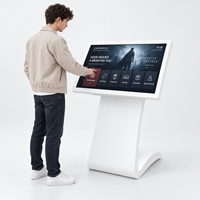 Kiosque à écran tactile multipoint 43 pouces, affichage publicitaire interactif pour centre commercial, totem multimédia LCD, moniteur d'information