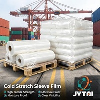 Film étirable à froid Jutai en PE souple, film d'emballage haute résistance pour le chargement de palettes, taille OEM
