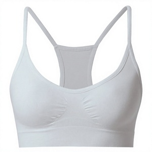 High Quality Comfortable Sexy Girls Sports Bra <b>Lingerie</b> Set Seamless Convertible <b>Straps</b> Medium Support Yoga Front Logo - Product Image 2