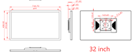 Panneau interactif de haute qualité 21,5 24 27 32 pouces, PC intelligent, tableau blanc, écran tactile capacitif FHD pour affichage mural