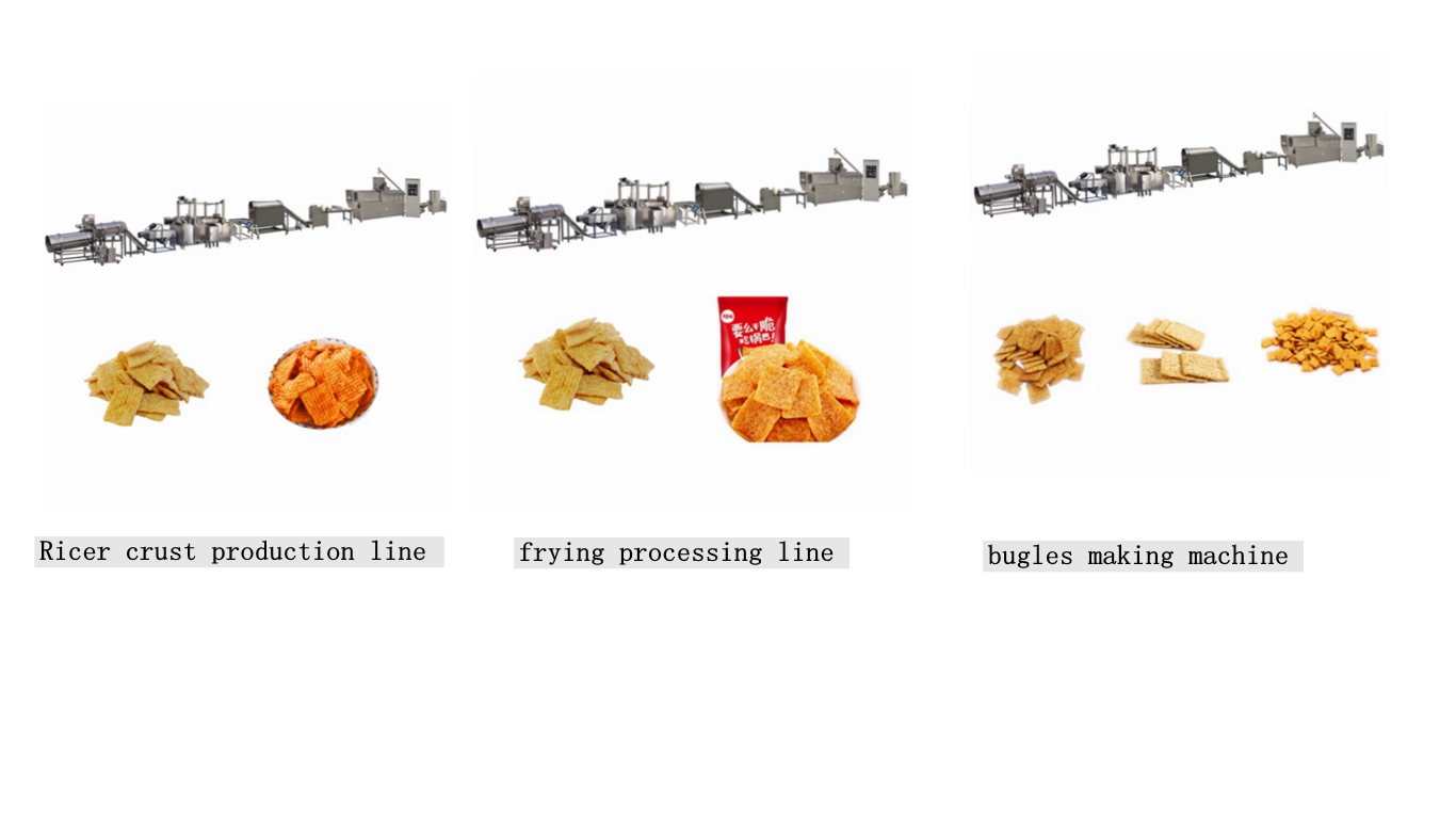 Bugles Tortilla Corn Chips Fried Snack Production Line 100 - 300kg/H