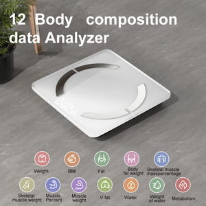 28MM di vetro <span class=keywords><strong>Smart</strong></span> casalinghi bilancia elettronica digitale da bagno per misurare il grasso a basso costo - Product Image 4