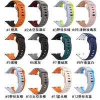 Tali Silikon untuk Apple Watch Seri 9 8 7 6 5 SE Ultra 40mm 44mm 45mm 49mm Pengganti Tali Jam Tangan