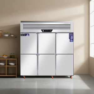 Kinh Tế sáu cửa tủ lạnh thương mại lớn đôi nhiệt độ khách sạn tủ đá cho nhà bếp sử dụng - Product Image 3