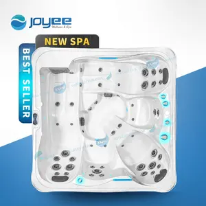 JOYEE发光二极管灯设计5座按摩游泳池欧洲亚克力水疗热水浴缸别墅花园派对按摩浴缸