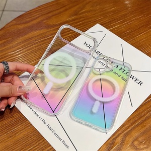 เคสใสแม่เหล็กเลเซอร์ออโรร่าสำหรับ iPhone 17 Air 16 15 14 13 12 11 Pro Max Plus SE4 16e Mini X XS XR 8 - Product Image 6