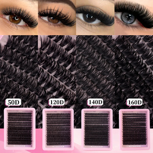 Kit d'extensions de cils DIY en grappe, courbure D, naturel et volumineux, grande capacité, cils artificiels à greffe segmentée - Offre Spéciale - Product Image 3