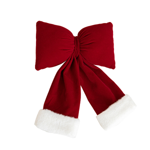 Retail High Quality Velvet Cotton Bowknot Christmas Decoration Eco-Friendly Decorative Bow for Promotional Party Supplies