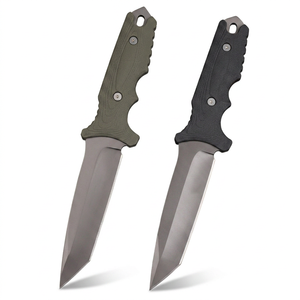 Couteau Bowie OEM à pointe droite pour le camping en plein air, en acier inoxydable, manche en plastique, épaisseur de coupe 3,9 mm - Product Image 2