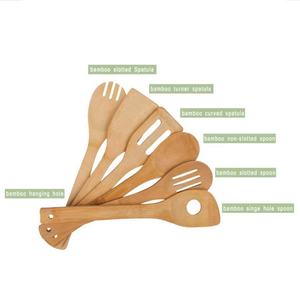 في عام 2023، أدوات مطبخ من الخيزران مقاومة للعفن مكونة من ست قطع مع حامل، الأكثر مبيعًا - Product Image 4