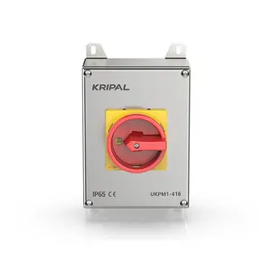 CE certificated Kripal 16A cam switch 440volt switch disconnector electrical main isolator switch 2way with Stainless Enclosure