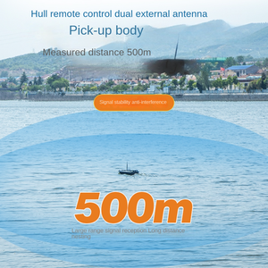 LY LY-01 Bateau <span class=keywords><strong>de</strong></span> pêche à appât télécommandé Portée <span class=keywords><strong>de</strong></span> 500 m Charge <span class=keywords><strong>de</strong></span> 1,5 <span class=keywords><strong>kg</strong></span> Pilote automatique GPS Batterie 12000mAh Noir 2,5 heures Pêche à la <span class=keywords><strong>carpe</strong></span> - Product Image 4
