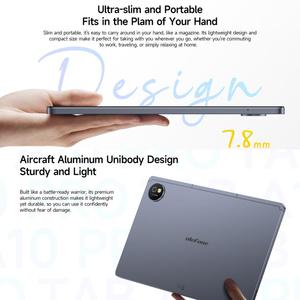 Tableta Ulefone <span class=keywords><strong>Tab</strong></span> <span class=keywords><strong>A10</strong></span> Pro de 11 Pulgadas con Android 14, 6 GB + 128 GB, 6600 mAh, 4G LTE, Wi-Fi 6, Altavoz Dual, GPS, Desbloqueo Facial, Tableta PC para Niños - Product Image 4