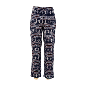 Pantalones casuales de pierna ancha recta con estampado de vacaciones Pantalones de dormir de invierno acogedores con cintura elástica - Product Image 3