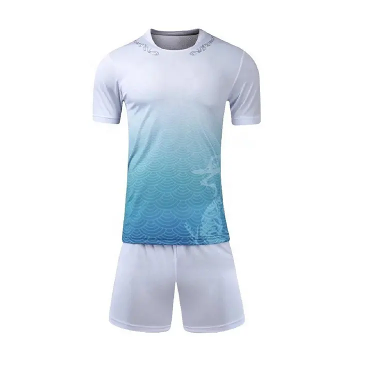 24 hour online high quality soccer uniform set low price summer wholesale sublimated football jersey