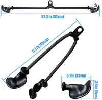 Nouveau Style Triceps Corde Attachement de Câble Ergonomique Triceps Corde pour Home Gym - Lat Pull Down Corde pour Accessoires de Fitness