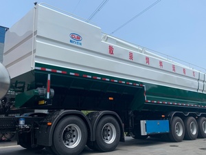 รถบรรทุกอาหารสัตว์ 40 ตัน รถบรรทุกขนส่งอาหารสัตว์แบบไม่บรรจุถัง 8x4 ดีเซล รถบรรทุกส่งเมล็ดพืชแบบไม่บรรจุถัง 3 เพลา รถพ่วงแบบกล่อง ขายตรงจากผู้ผลิต - Product Image 6