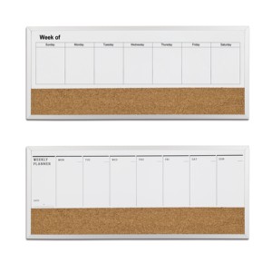 Magnetic Chalkboard Calendar 36" X 24" Black Boards for <strong>Walls</strong> Monthly <strong>Planner</strong> Board Bulletin Combo Board Wooden Frame - Product Image 6