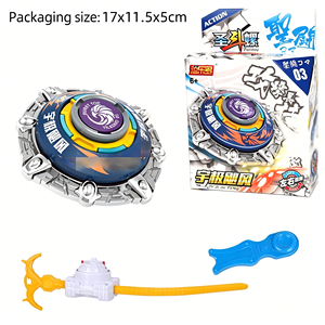Ensemble de <span class=keywords><strong>toupies</strong></span> de combat promotionnelles avec <span class=keywords><strong>lanceur</strong></span> et poignée de démarrage, pour les enfants de 2 à 7 ans - Product Image 3