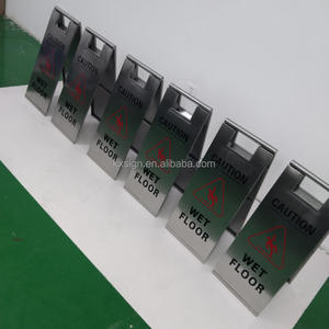 Kexian Panneau d'avertissement pliable en acier inoxydable pour la sécurité des sols humides en extérieur personnalisé Panneau d'avertissement - Product Image 5