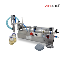 Machine de remplissage auto-aspirante à Piston pneumatique, buse unique, remplissage Horizontal Semi-automatique avec Tube