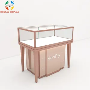 Hot Sale New Product Unique Design Fully Assembled Packaging Service Gem Display Case Cabinet for Door to Door