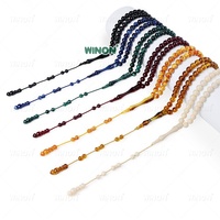 Venta al por mayor de fábrica Winon: Tasbih de resina baquelita de 66 cuentas, Misbaha para oración musulmana, disponible en varios colores, para culto religioso.